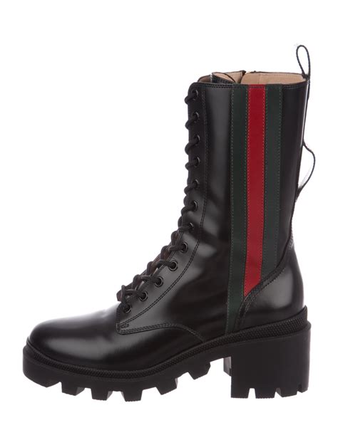 gucci mens leather boots|high top Gucci boots.